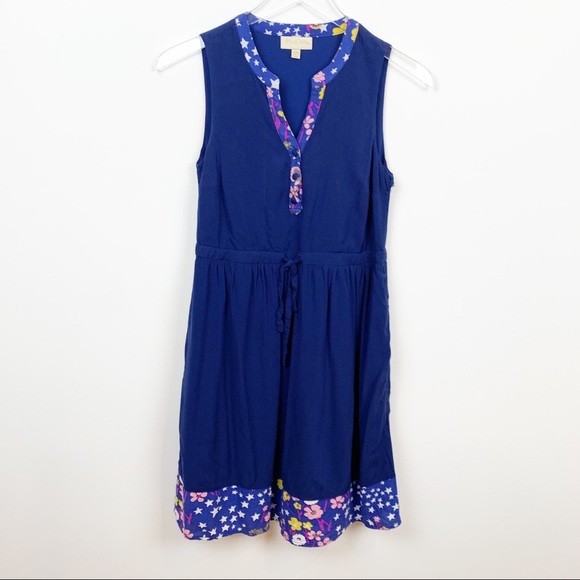 ModCloth | Navy Shirt Dress in Midnight Meadow - Picture 3 of 12